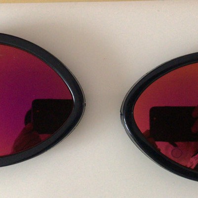 19Ss New C.Pcompany Sweatshirt Jacket Hat Special 62mm Long Special Black High Gloss Water Drop Shape Glasses