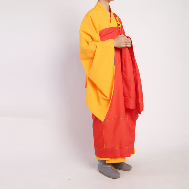 Saffron Monk Phnom Penh Dharma Clothes Seven Repentance Clothes Red Monk Clothes Men and Women Five Clothes Monk Clothes Tang Monk Buddha Clothes Ancestral Clothes