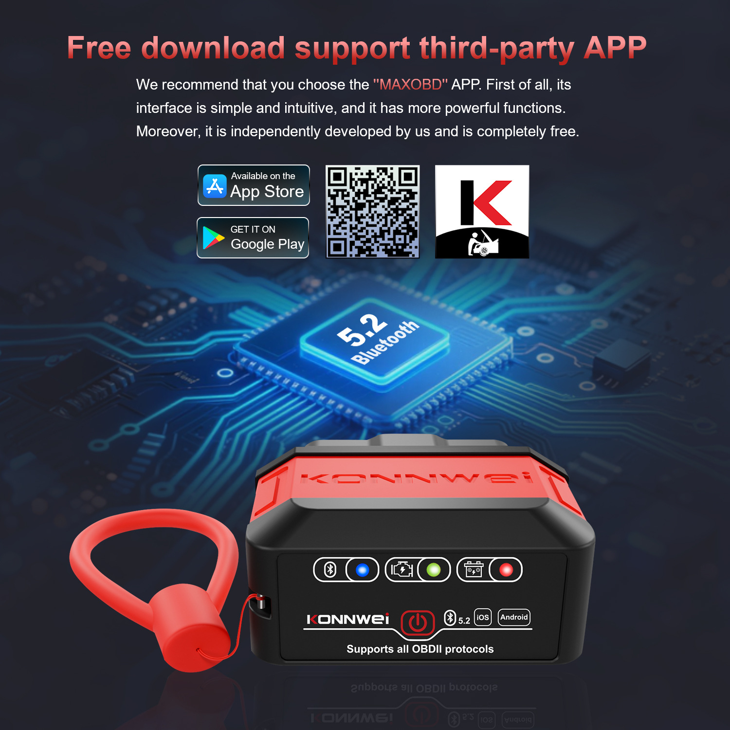 Новый KW906 Bluetooth 4.0 5.0 ELM327 OBD2 поддерживает IOS/Android диагностику неисправностей автомобиля