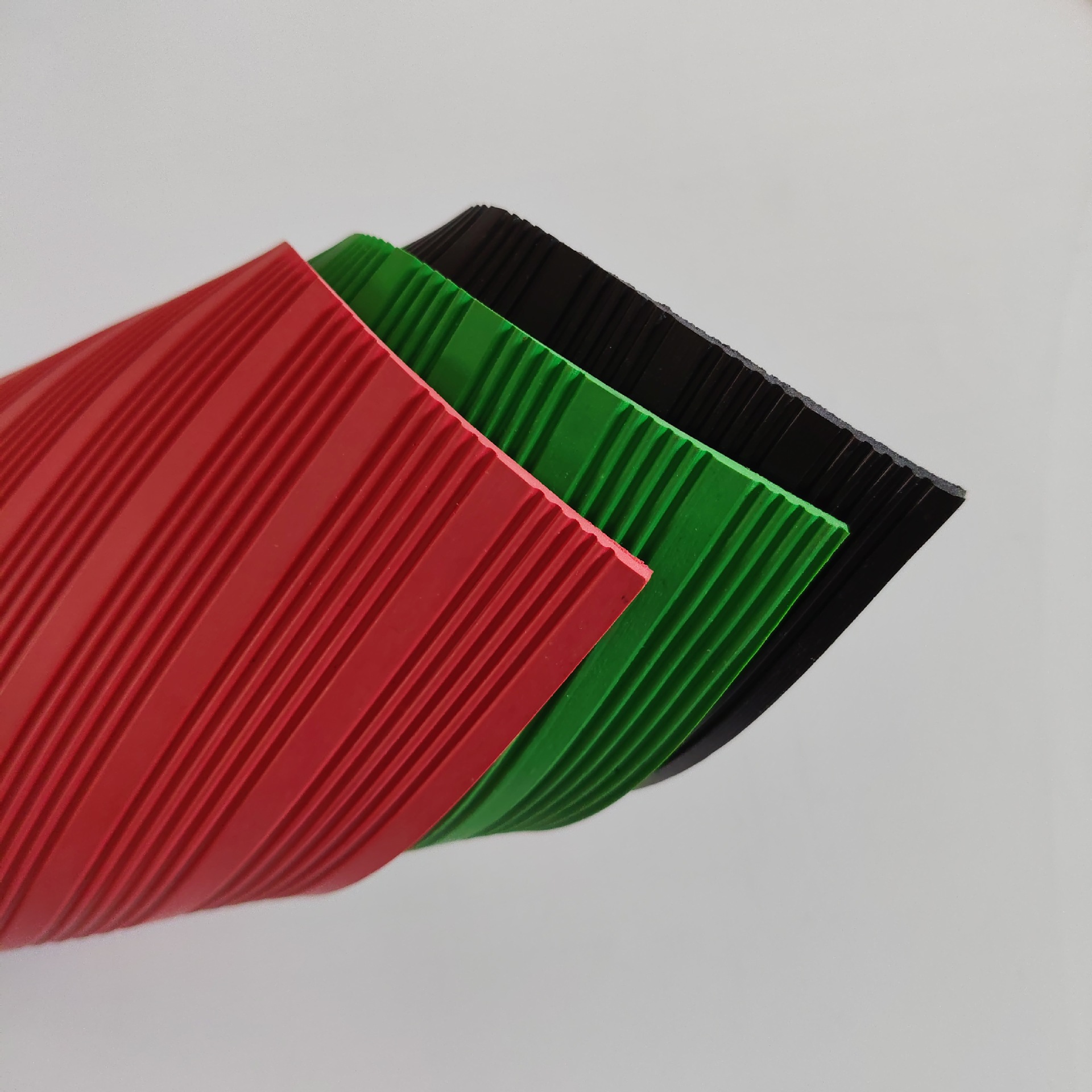Colorful Stripesd Non-Slip Rubber Mat Insulating Rubber Black Red Green Power Distribution Room 3Mm5Mm Thick Oil-Resistant Floor Mat
