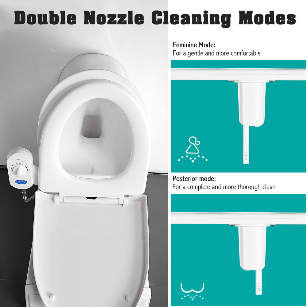 Foreign trade without electricity smart toilet toilet cleaner Amazon cold water double nozzle hip washer wholesale