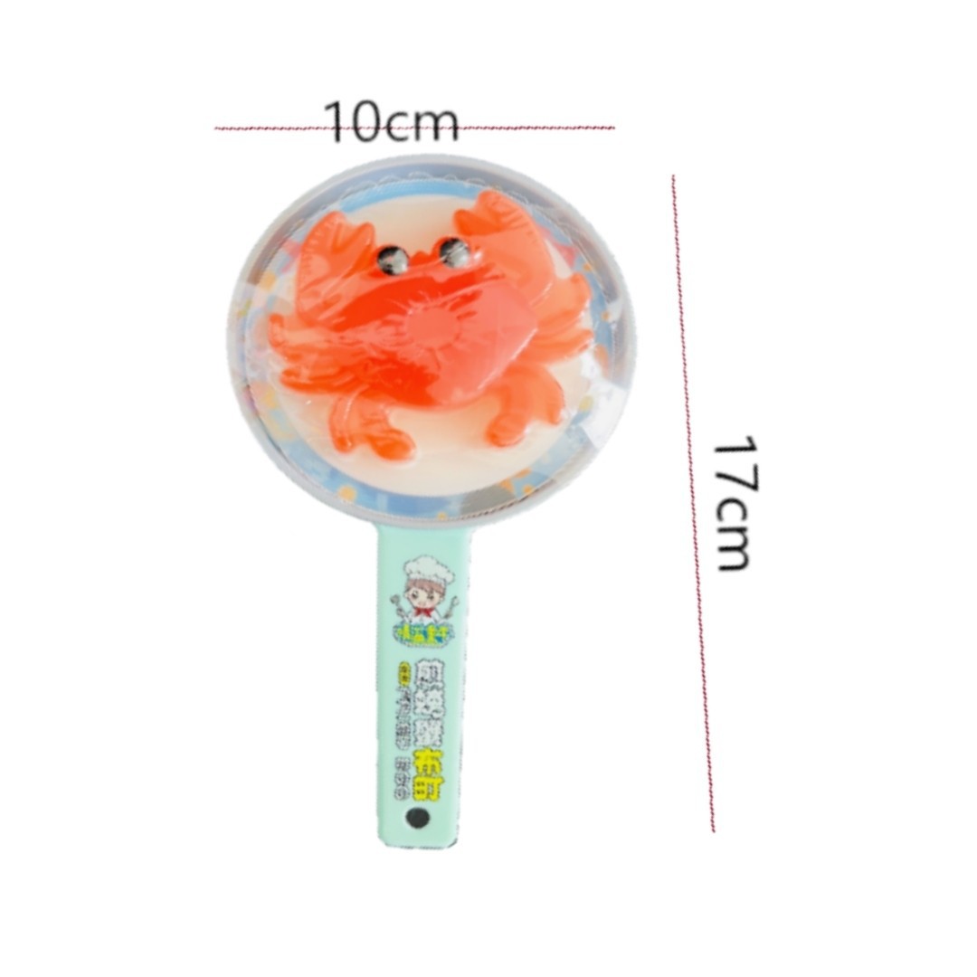 Love Overflowing Childhood Fried Crab Bunchou Popping Candy Crab Shape Jelly Candy Toy Children's Candy Snacks Wholesale