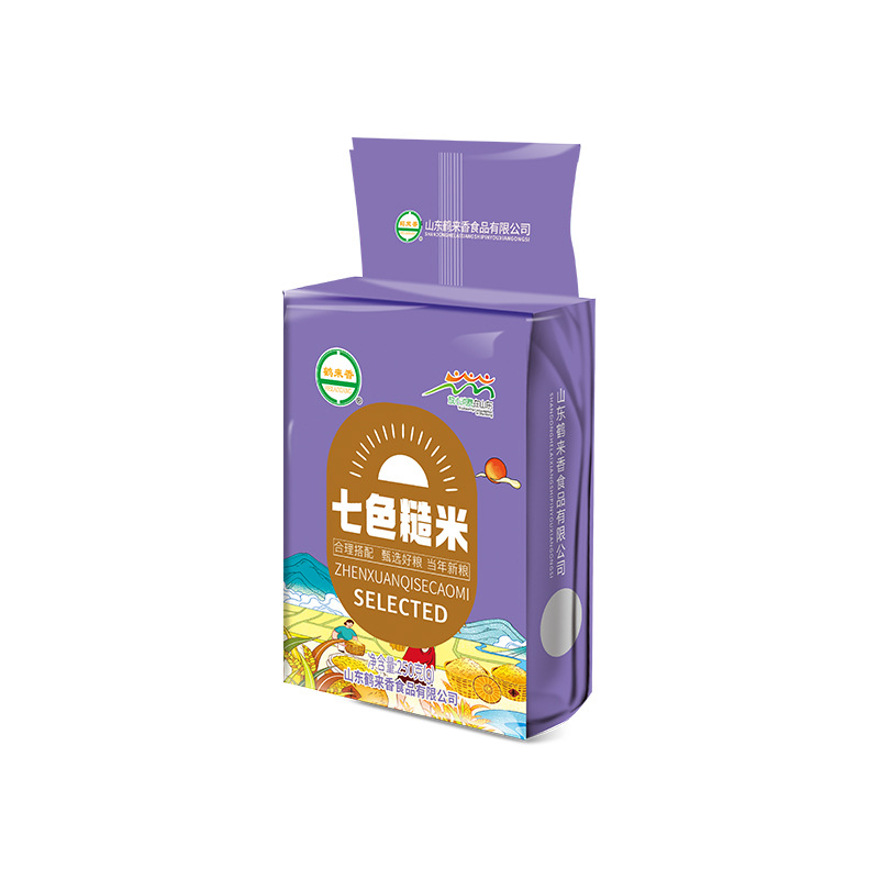 Seven-Color Brown Rice 250g Vacuum Packed Whole Grain Brown Rice Fitness Whole Grain Meal Replacement Staple Food Wholesale Delivery