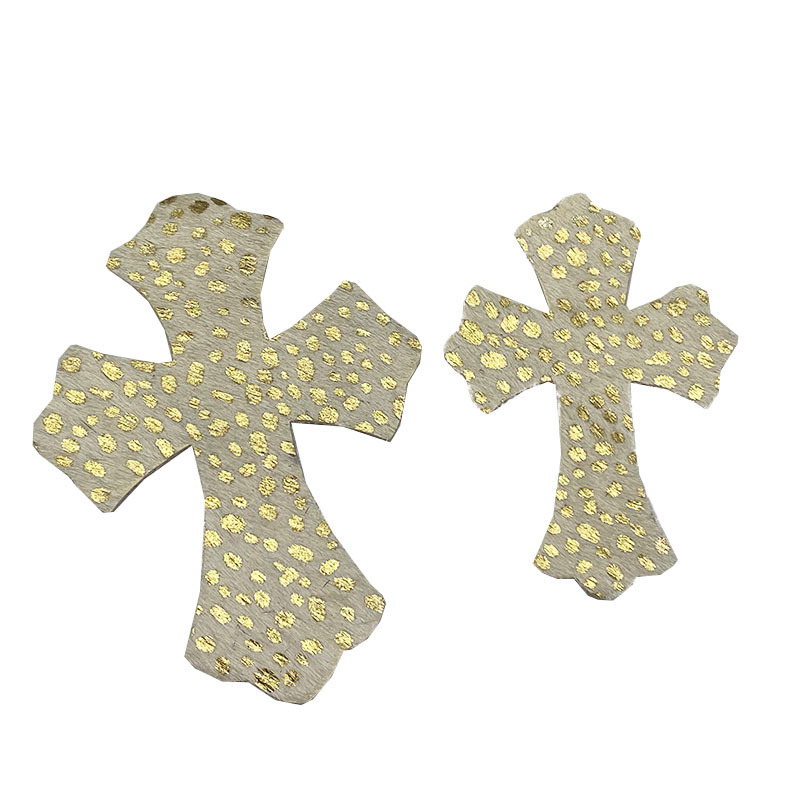 Cross leather horse hair cross leather real hair color spot