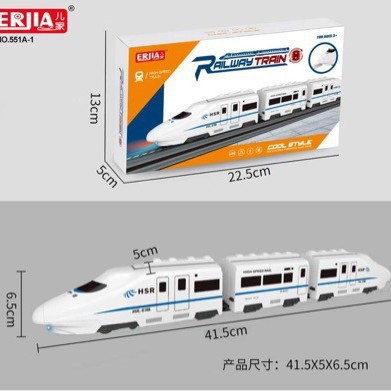 Новая электрическая универсальная модель высокоскоростного поезда, игрушечный поезд для родителей и детей