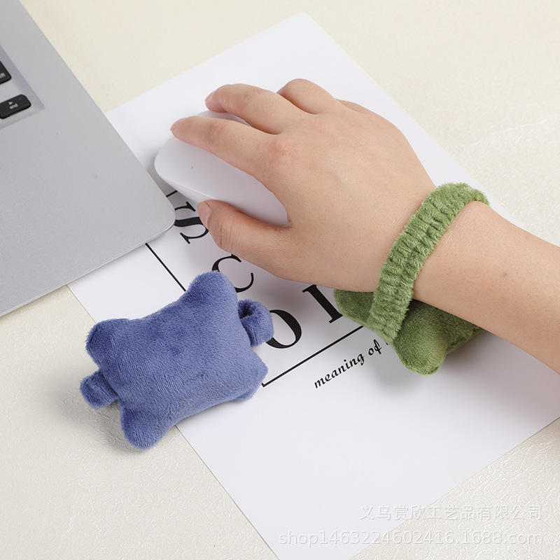 Cross-border Decompression Mouse Pad Wrist Pad Girl's Wrist Pad Cute Student Office Desktop Keyboard Hand Pillow