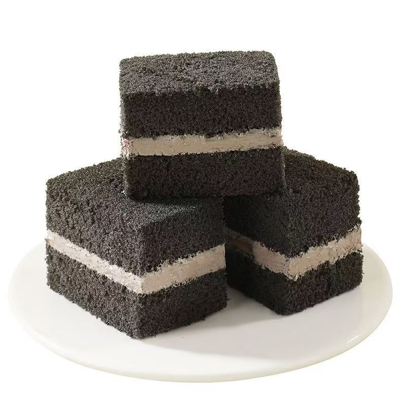 Sugar-Free High Calcium Black Sesame Cake Afternoon Tea Dessert Portable Breakfast Meal Replacement Healthy Leisure Sandwich Pastry Snacks