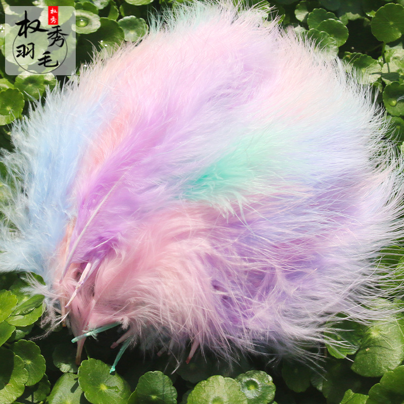 Оптовая продажа DIY цветных перьев из бархата для одежды, антикварные головные уборы, игрушки для домашних животных, декор для творчества
