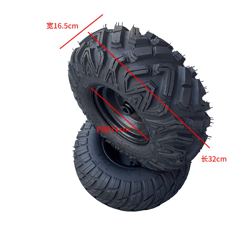 145-70-6 New A-Shaped Pattern Off-Road Vacuum Tire Anti-Skid Wear-Resistant Four-Wheel Beach Kart Thickeneded Tire