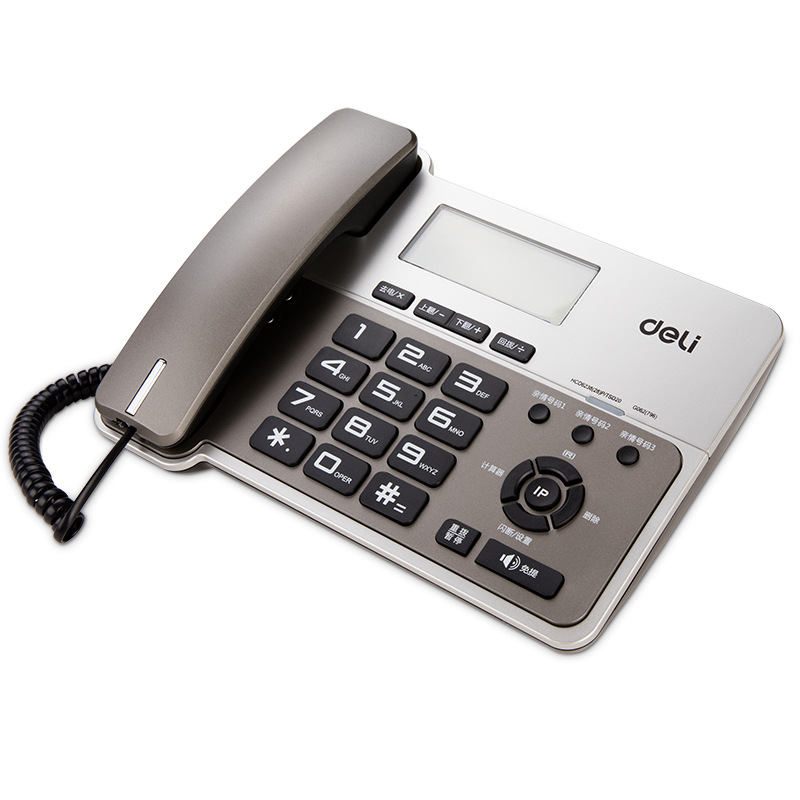 Deli 796 Telephone/Fixed Telephone/Landline Office Home Business Fixed Telephone Wired Caller Display Telephone