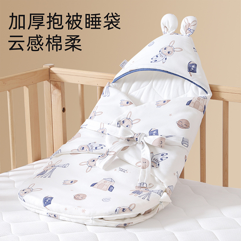 Спальный мешок для новорожденных, чистый хлопок, анти-ударный