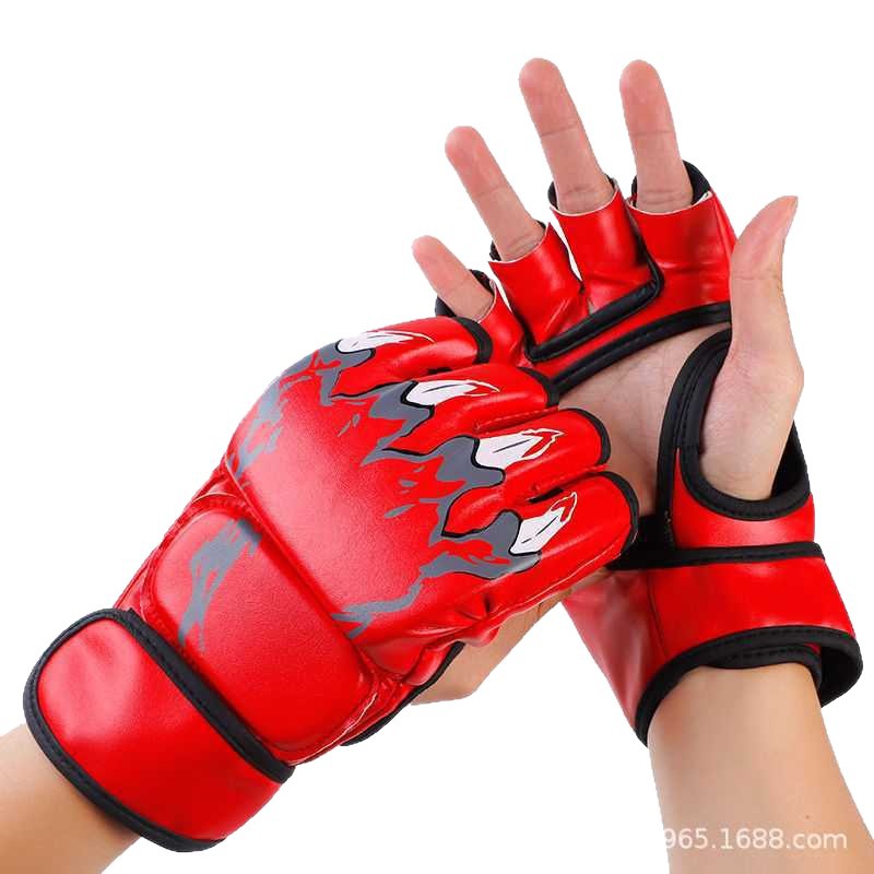 Boxing Gloves Half Finger Gloves for Adults and Kidsren Manufacturers Wholesale Fighting Sports Mma Sandbag Sports Training Gloves