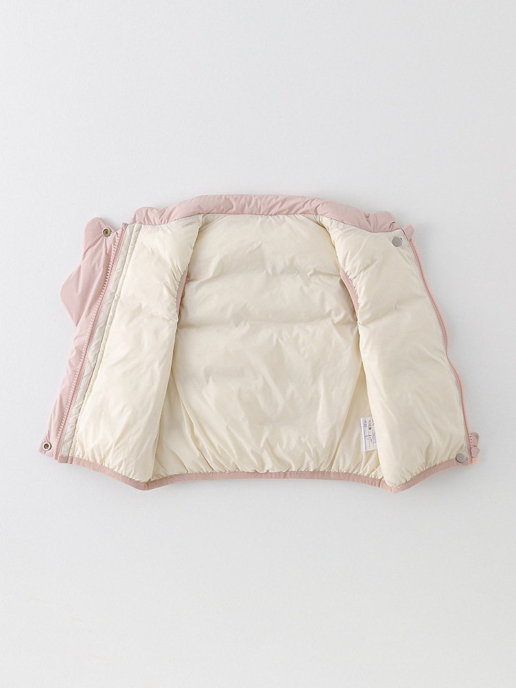 Baby down Vest Winter New Style for Girls, 90% White Duck down Sleeveless Jacket, Lightweight Boys' Clothing, Class a