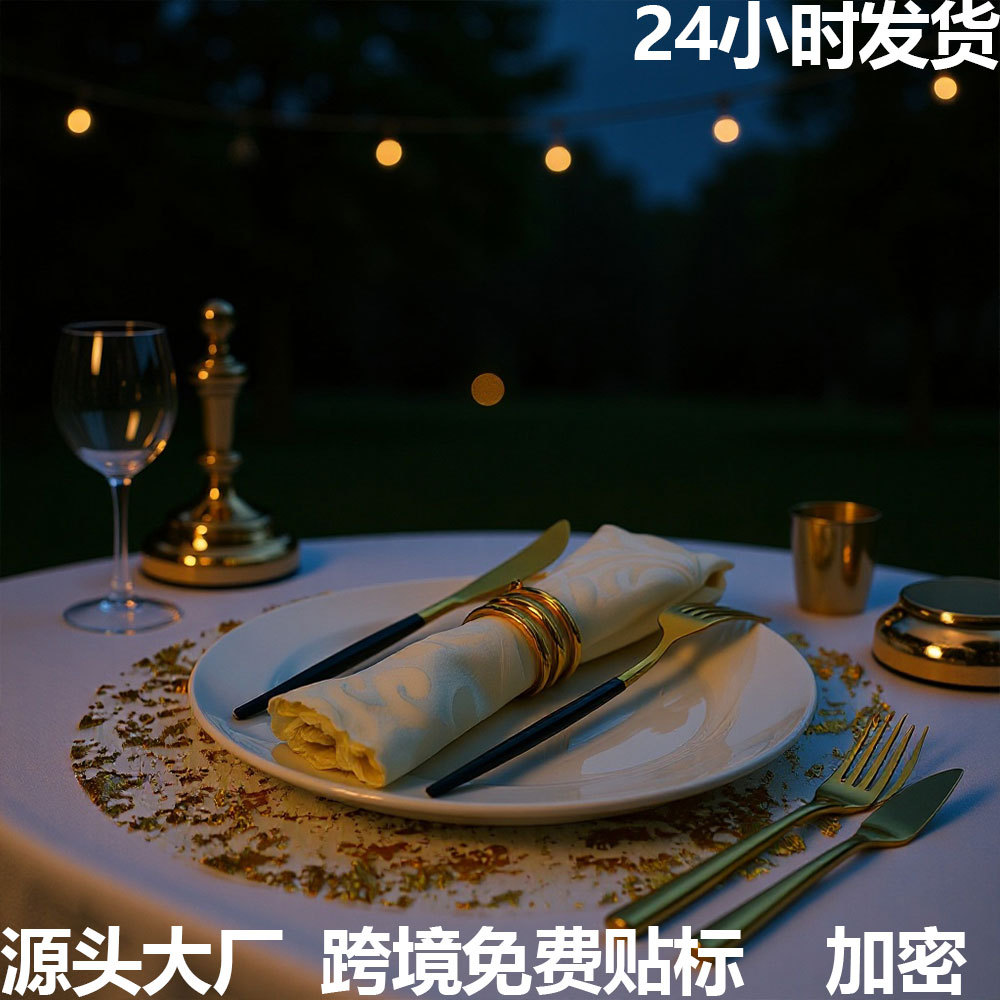 Кросс-браундер одноразовый золотой поднос металл круглый золотой фольгированный сетчатый прессованный коврик подставка оптовая продажа