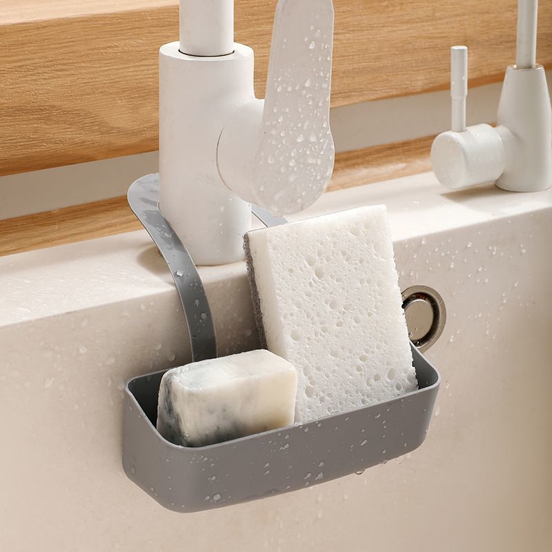 Kitchen Sink Drain Basket Hanging Bag Sink Storage Hanging Basket Drain Rack Storage Rack Sponge Faucet Drain Rack