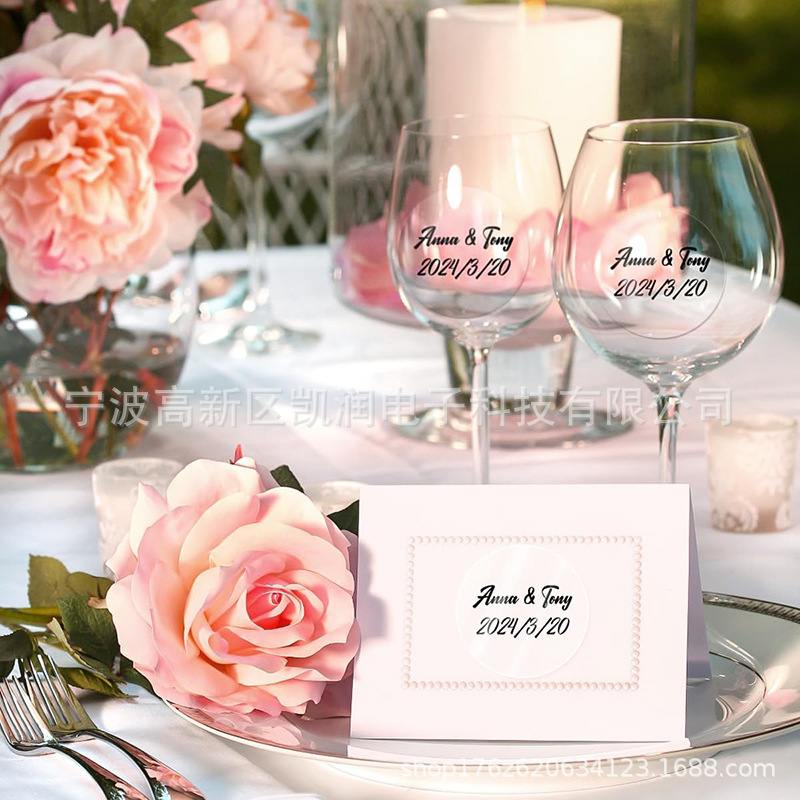 Thermal label paper for Phomemo M110 adhesive round transparent thermal printing paper 50*50mm