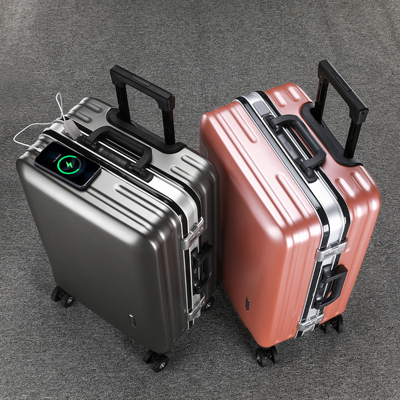 Luggage luggage case sturdy and durable zipper men's aluminum frame suitcase female student business scratch-resistant wear-resistant password box