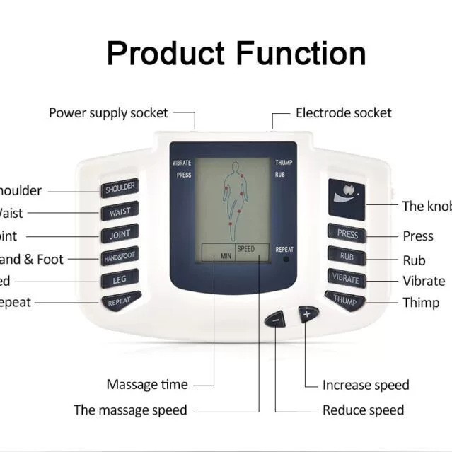 Cross-Border Medium Frequency Massager Jr-309A Digital Massager Digital Physiotherapy Device English Russian