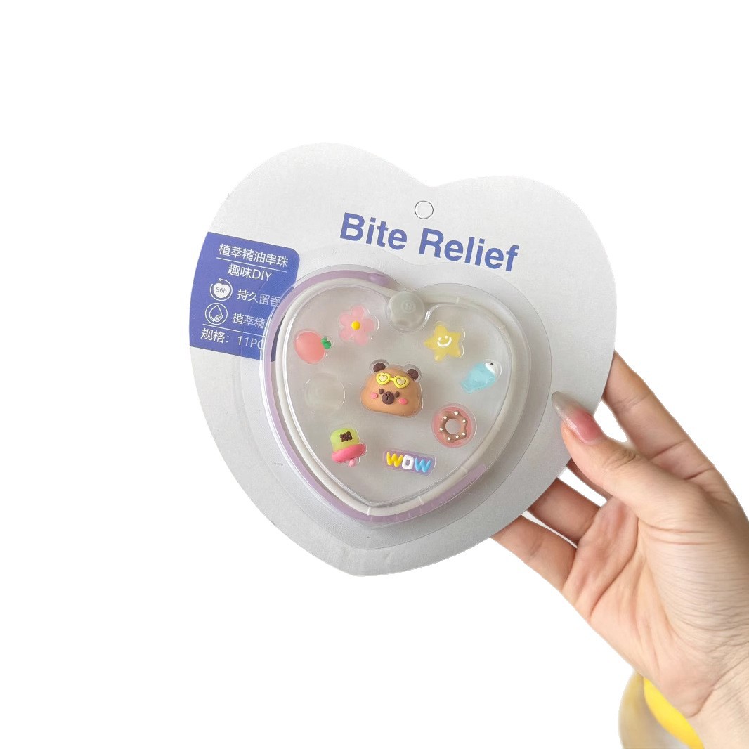 Biterelief Plant Extract Essential Oil Beaded Anti-Mosquito Bracelet Silicone Drop Plastic Mosquito Repellent Bracelet Plant Essential Oil Bracelet