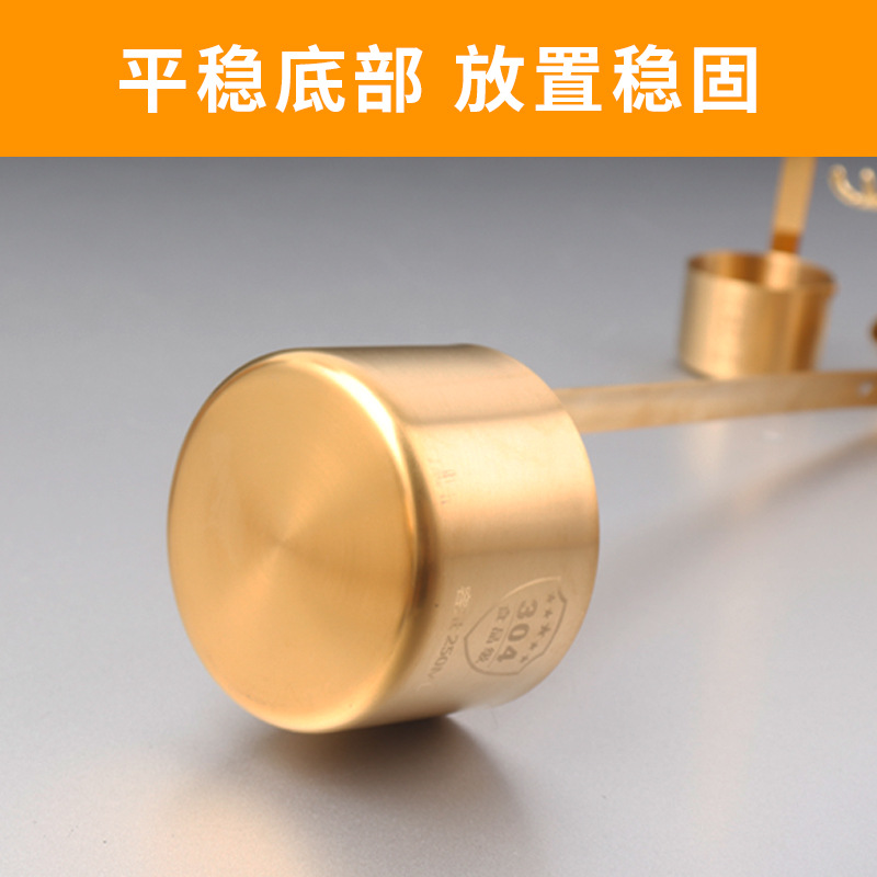 304 Stainless Steel Wine Ladle Gold Household Wine Pourer Kitchen Oil Scoop Wine Jar Ladle Wine Scoop