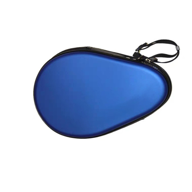 Hard Racket Set, Gourd-Shaped Racket Set, Table Tennis Racket Set, Round Table Tennis Bag, Straw Mat Pattern Pu Cross-Border Export