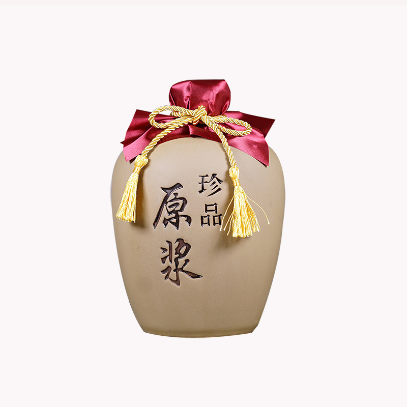 Hand-made ceramic wine jar Yixing 1/2/3/5kg wine jar wholesale factory spot household wine jar