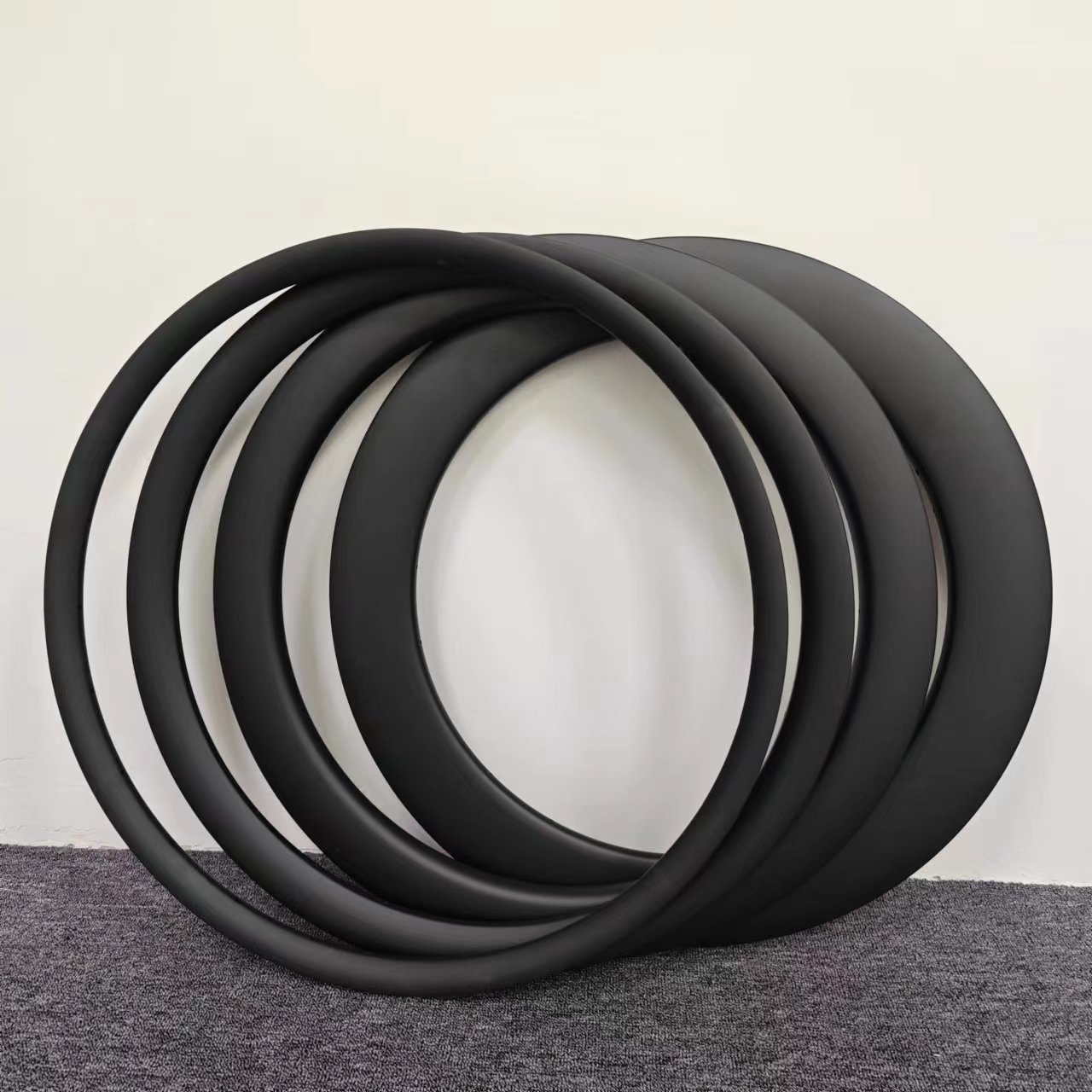 Carbon Brazing Road Bicycle Rim 700C Dead-Speed Rim 30/50/80mm Large Knife Hoop Brake Disc Brake Rim