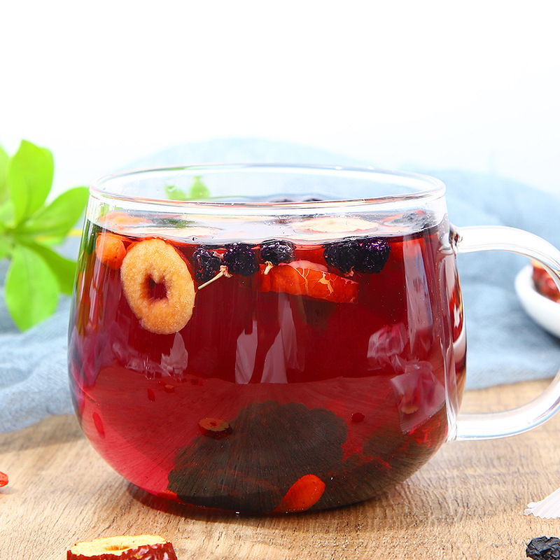 Black wolfberry mulberry red jujube tea combination health tea staying up late recovery Tea Source manufacturer flower tea combination wholesale