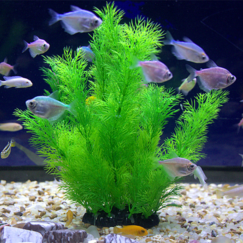 Fish Tank Decoration, Simulated Aquatic Plants, Aquatic Landscaping, Fake Aquatic Plants Decoration, Soft Aquatic Plants, Plastic Aquatic Plants Green