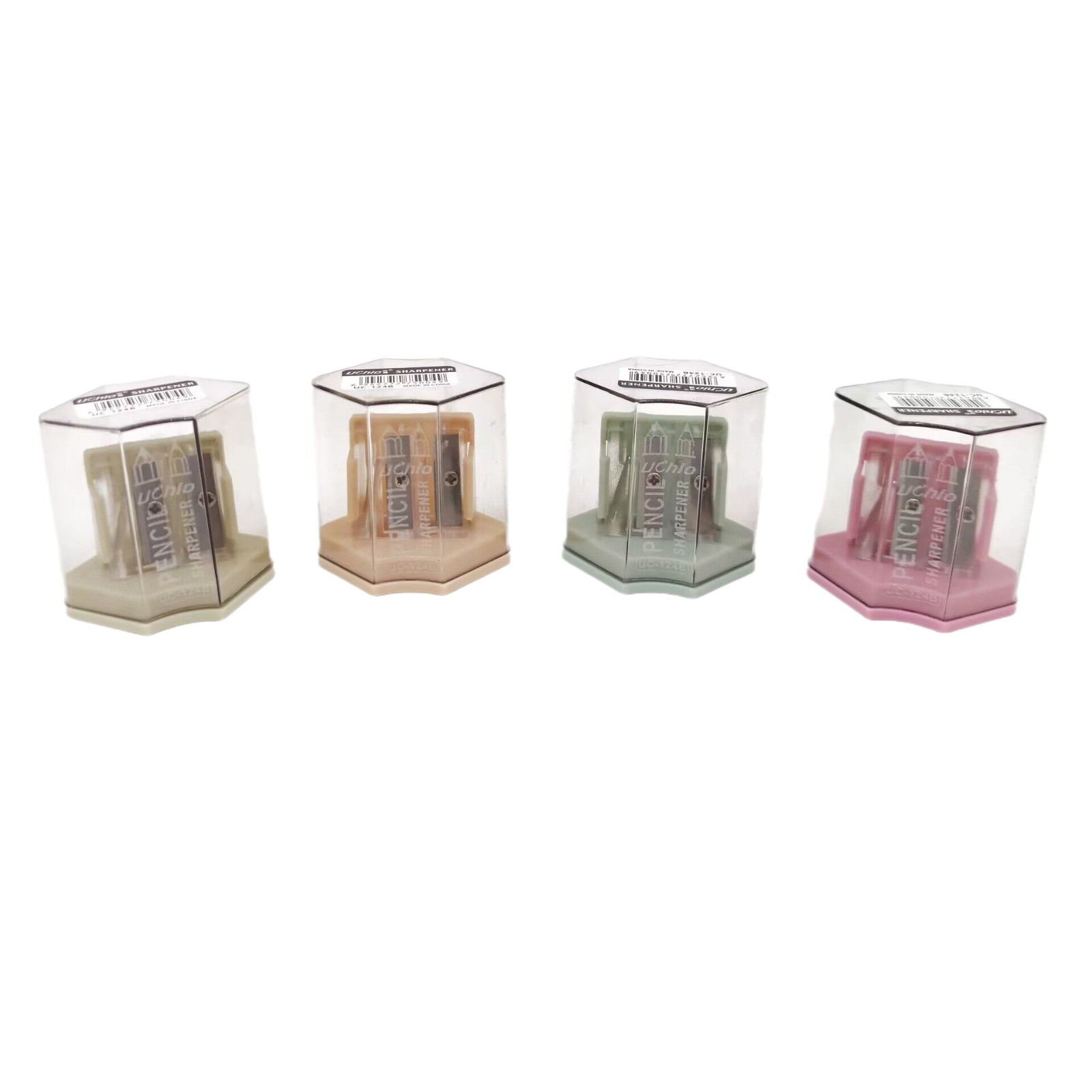 Morandi Color Pencil Sharpener Double Hole Primary and Secondary School Students Creative Portable Office Style Large and Small Hole Pencil Sharpener Learning Stationery