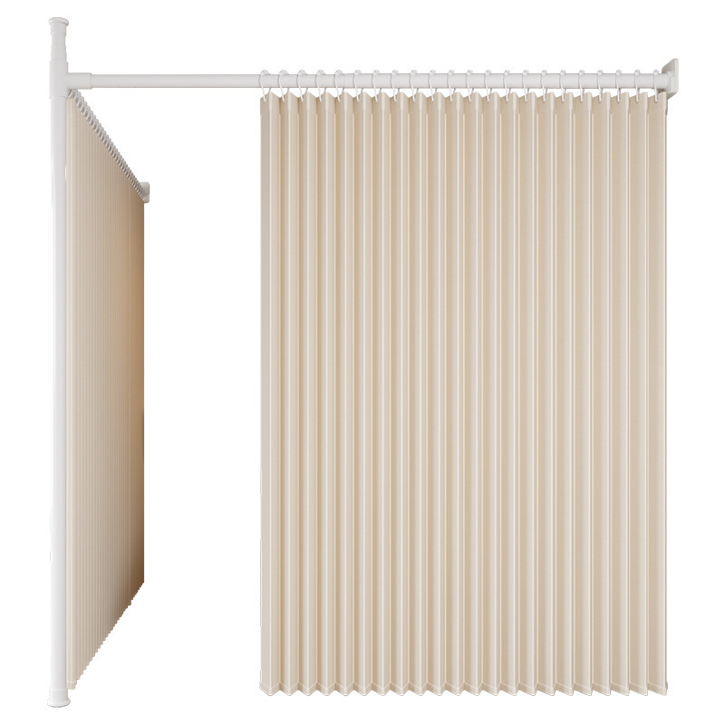 Room Living Room Partition Curtain, One Room Becomes Two Rooms, Invisible Folding Door Curtain, Bedside Screen, Blocking Curtain, L-Shaped