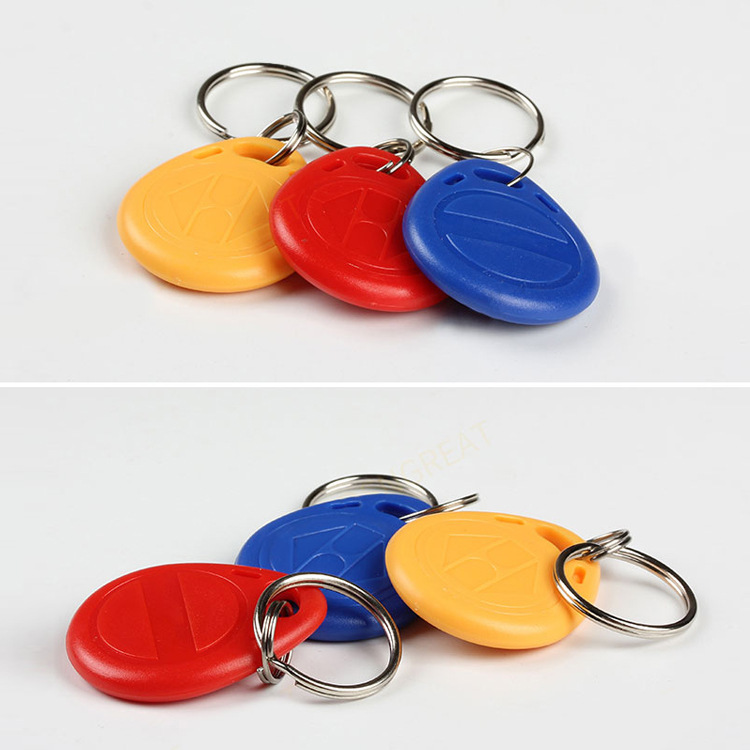 id replicable card T5577 copy card access control id repeated erasure key chain 125K induction button encryption card