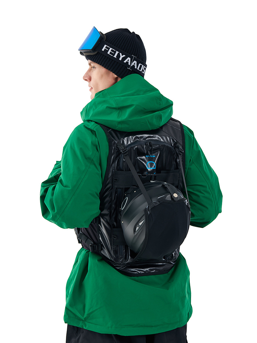 Sanxdi Snowboarding Vest Backpack Tactical Multifunctional Ski Bag for Men and Women with Back Protection Waterproof Off-Piste Vest