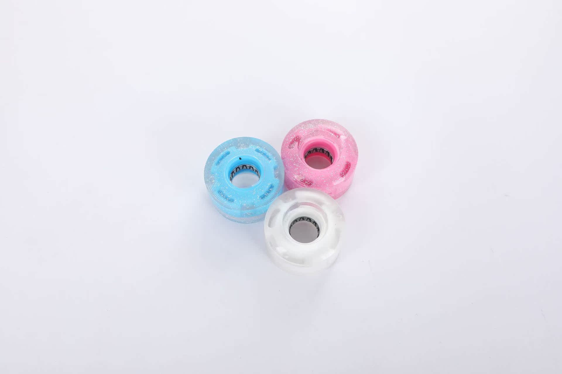 5432/5832 double row skate wheels traditional skate Pu wheel roller skate accessories flash transparent wheel