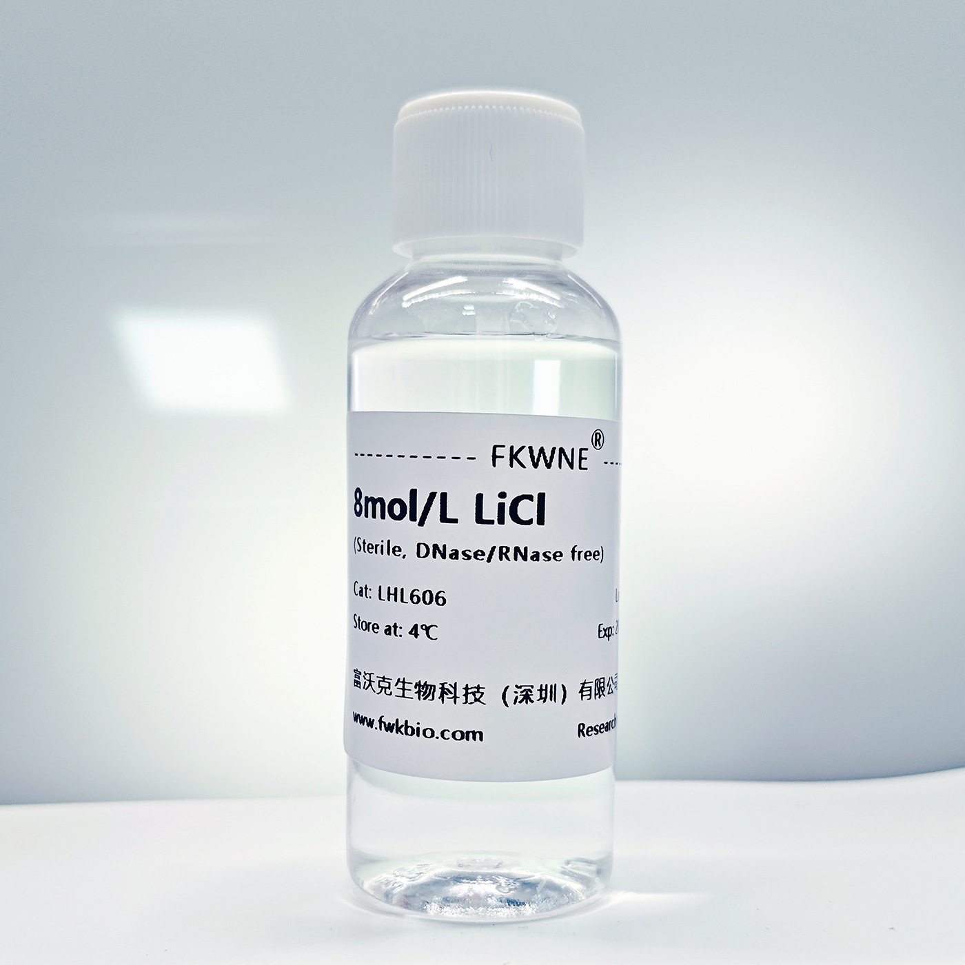 8Mol/L Licl Solution Lithium Chloride Solution Sterile for Scientific Research and Testing Precipitated Dna Fovok Bio