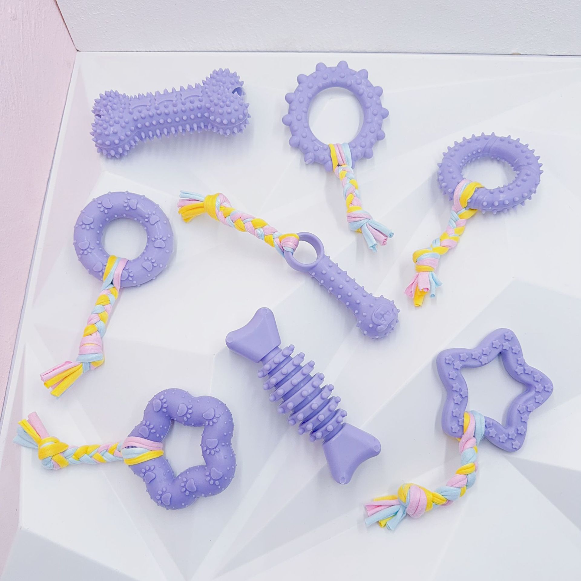 Pet Toys Wholesale Tpr Material Dog Molar Toys Chewing Puppy Cotton Toys Small and Medium-Sized Dogs Tooth Cleaning