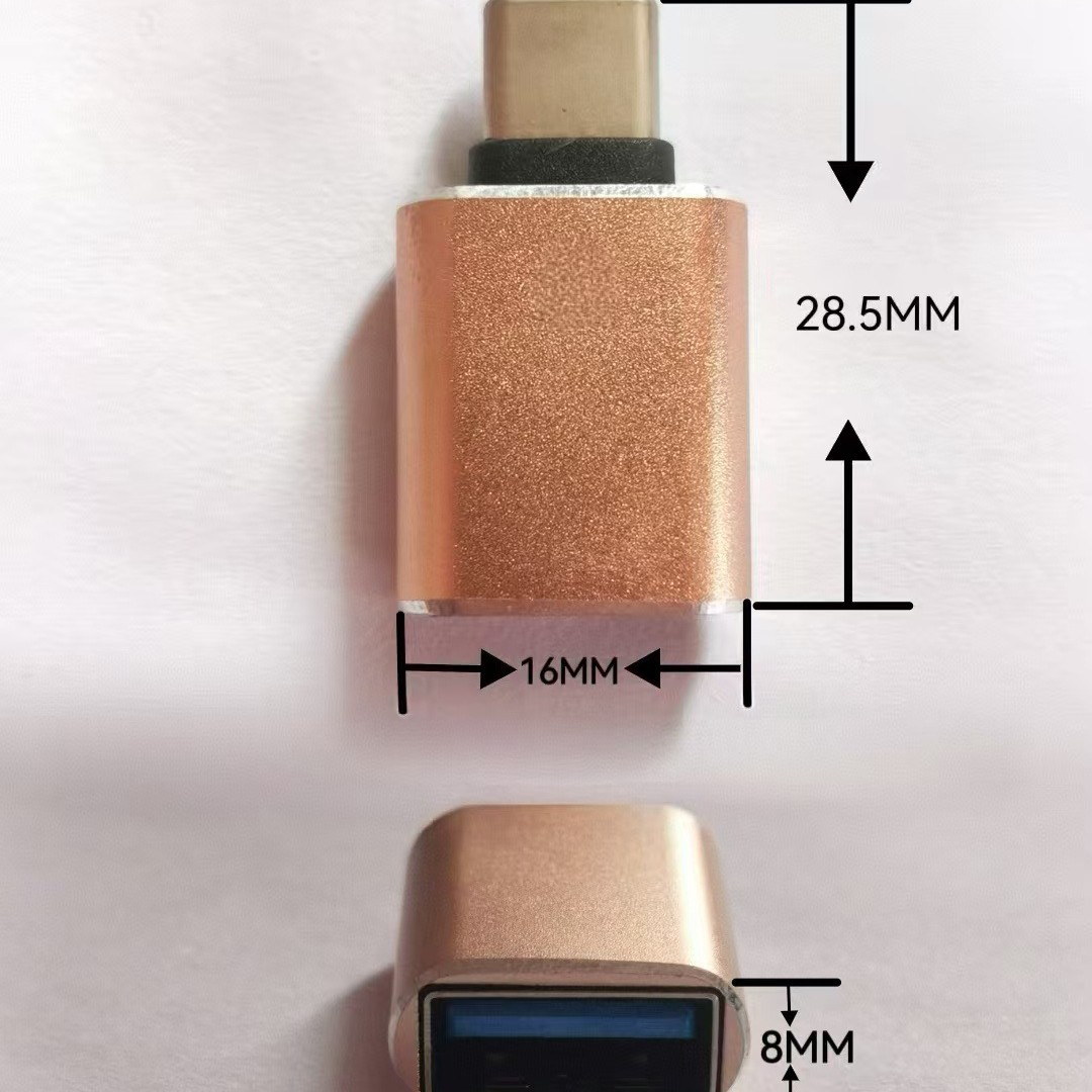 Factory wholesale otg adapter typec to USB for Huawei vi Xiaomi OP mobile phone connection U disk converter