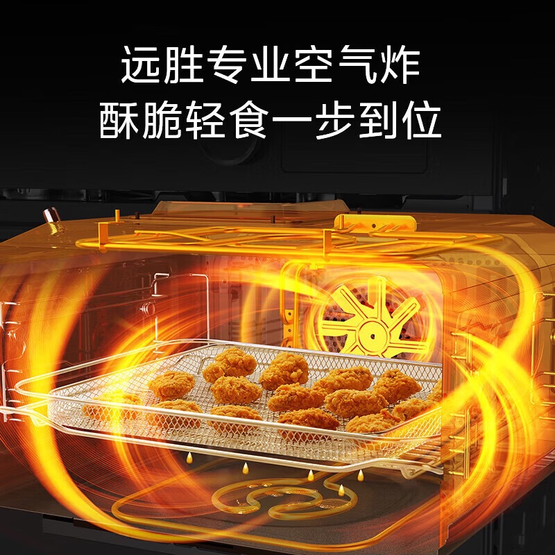 Midea Weiba R6 Steaming Oven All-In-One Machine Embedded Micro-Steaming, Baking and Frying 4-in-1 Enamel Liner Skim Gr6