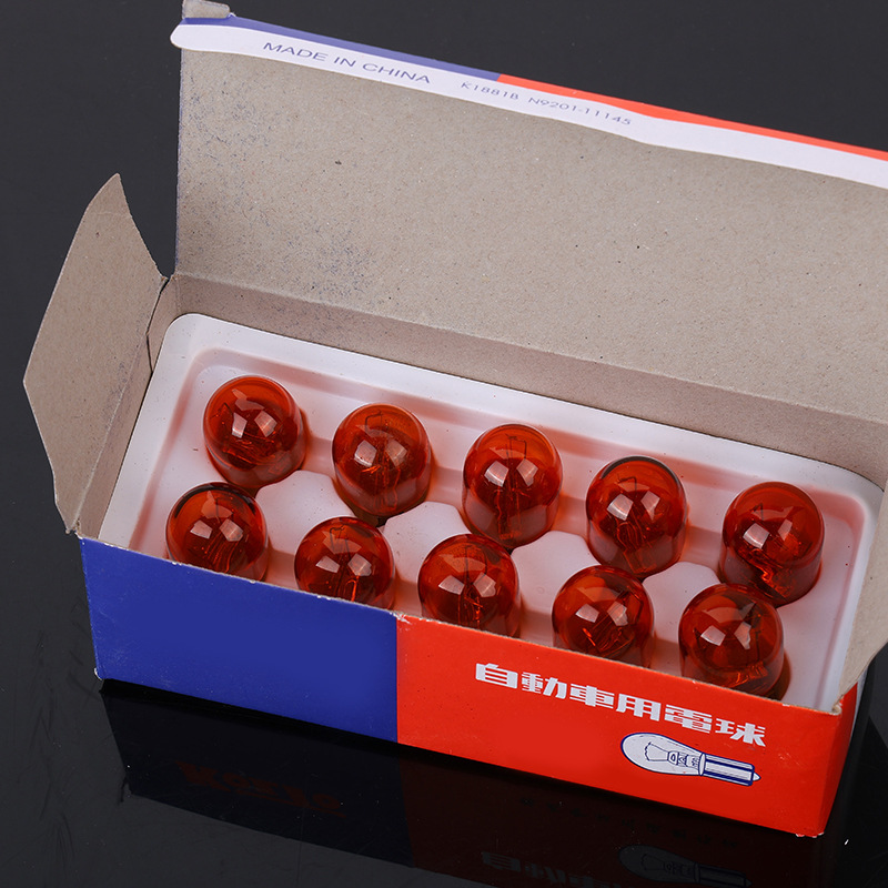 12V Original Car Brake Light Turn Signal Width Light Reversing Light T20 Japanese Car Tail Light Bulb Amber