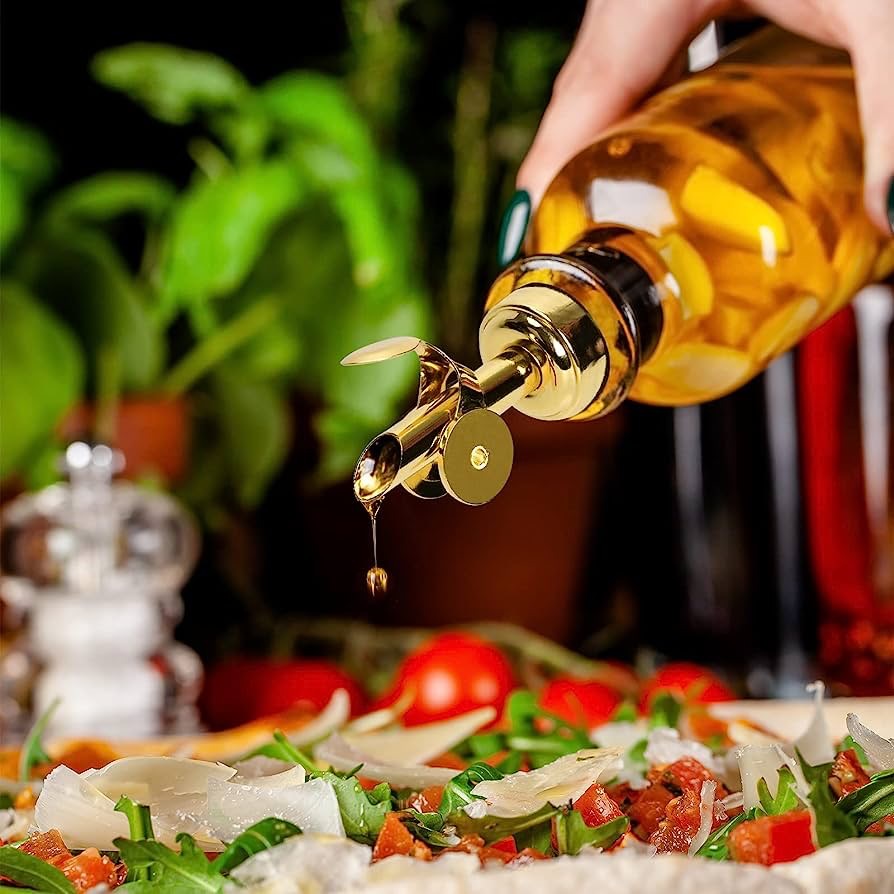 Cross-border 304 stainless steel gravity flip automatic lid opening and closing wine pouring machine oil nozzle bottle stopper oil bottle stopper automatic lid