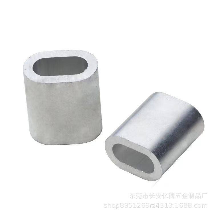 Алюминиевый зажим для тросов с восьмиричной и овальной дыркой, алюминиевая карточка, алюминиевая пряжка, алюминиевая роликовая головка, зажим для тросов 0.5-12мм