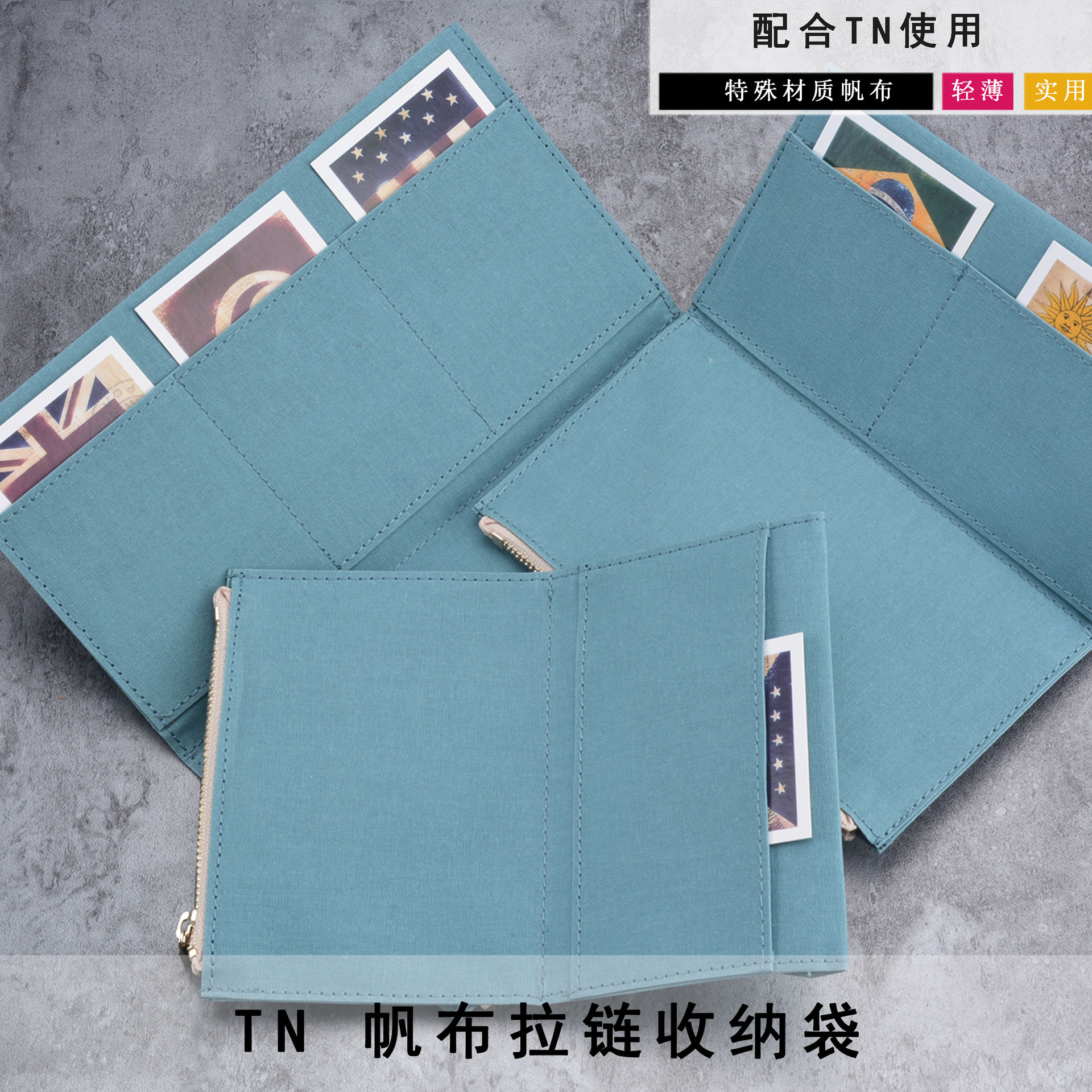 Original Traveler's Notebook Planner Traveler& # 39's Factory Tn Paper Zipper Bag