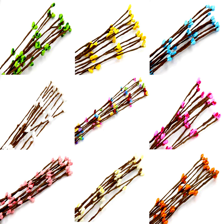 Материал гирлянды 40 см цветные ягоды короткие лозы аксессуары для свадебных конфетных коробок цветочные лозы от фабрики