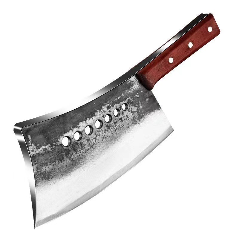 Chopping bone knife forging high manganese steel high hardness heavy cutting bone knife commercial chopping big bone seven star thick cutting bone knife