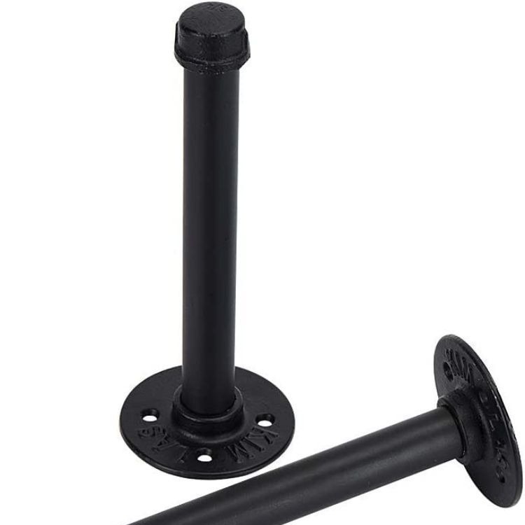 Small wholesale American retro style wall-mounted water pipe bracket wrought iron wall shelf foreign trade cross-border one-word partition board