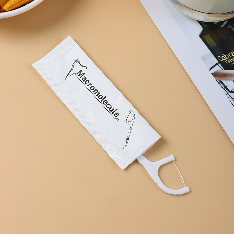 Source manufacturers disposable floss stick kraft paper independent packaging boxed hotel catering convenient floss wholesale
