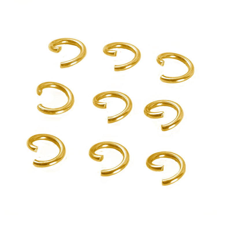 in stock copper iron 304 stainless steel open ring closed single ring open connection ring diy jewelry accessories