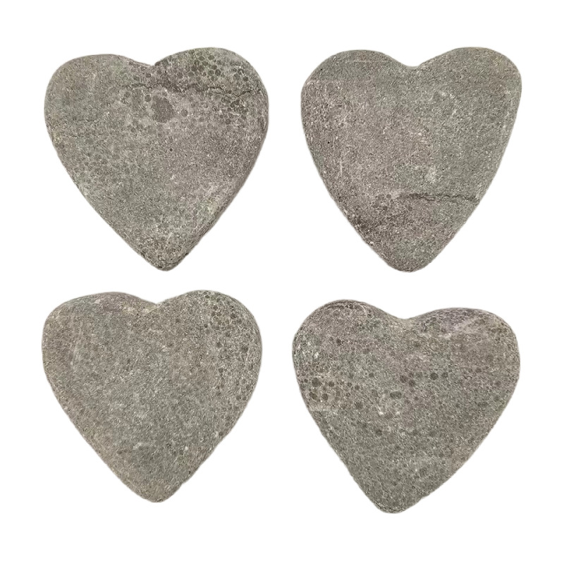 Painting Stones, Heart-Shaped Stones, Heart-Shaped Ornaments, Marble Heart-Shaped Stress Relief Stones, Lucky Stones, Nail Art Decorations