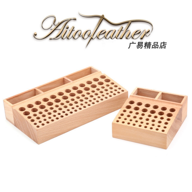 Стол для хранения инструментов DIY, искусство кожи, резка кожи, алмазный резак, ящик для инструментов из бука