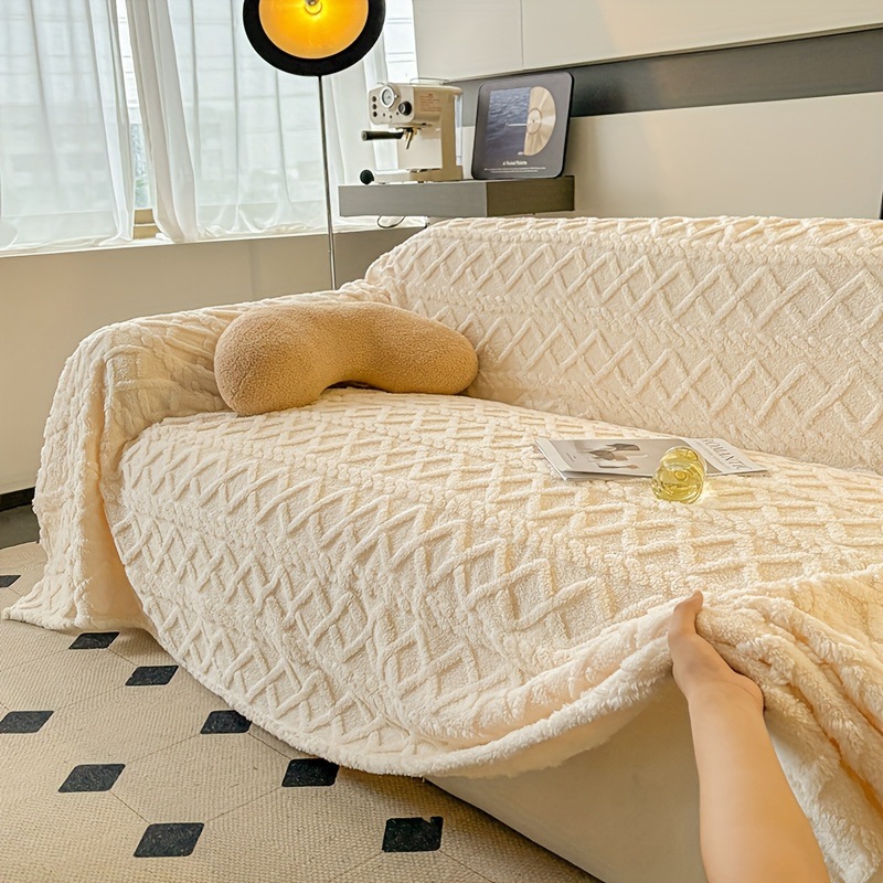 2026 Новый кросс-бордерный современный мягкий плед для дивана с вафельной текстурой для домашних животных